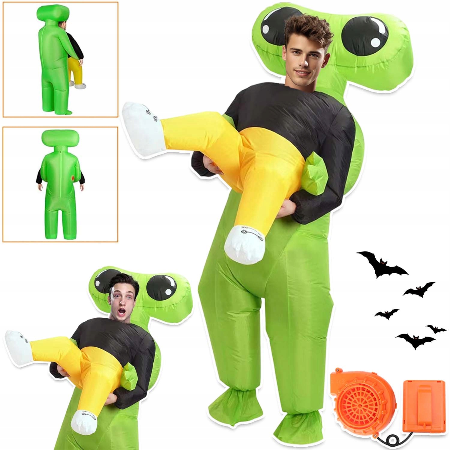Nafukovací Kostým Alien Ufo Mimozemšťan Převlek Nafukovací Kostým Halloween