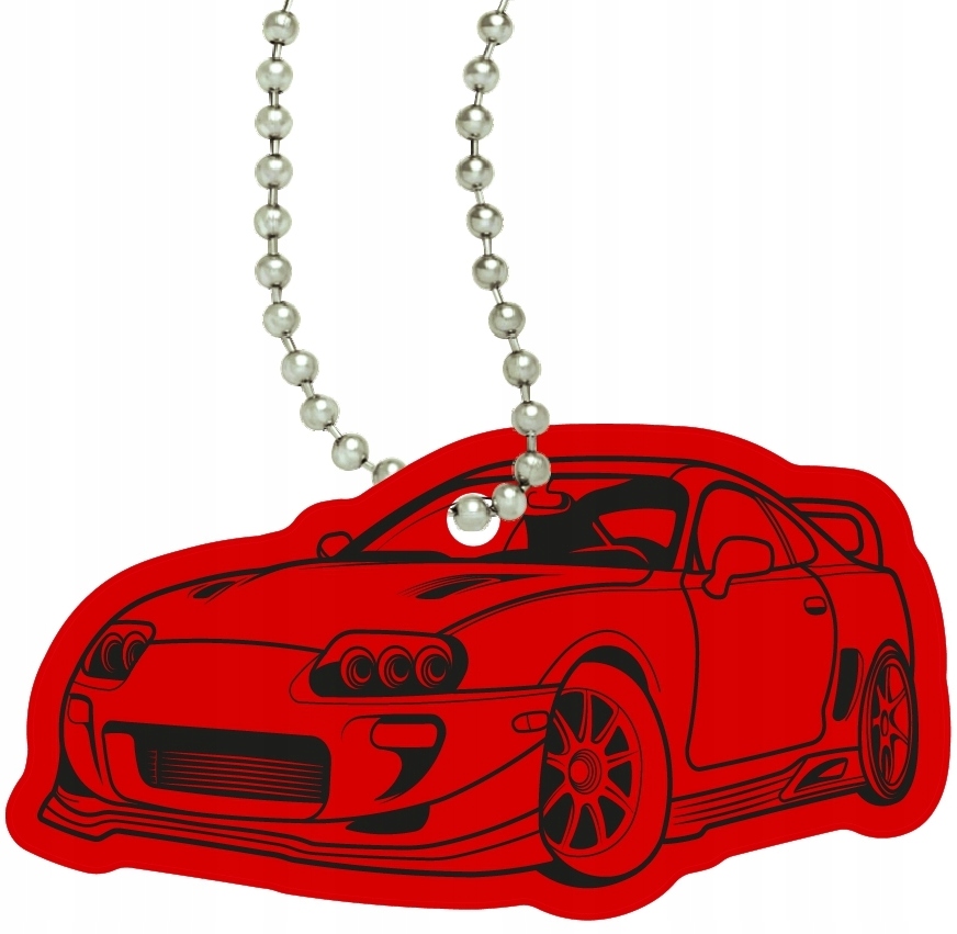 ODBLASKOWA ZAWIESZKA Z ŁAŃCUSZKIEM BRELOK SAMOCHÓD AUTO SPORTOWE