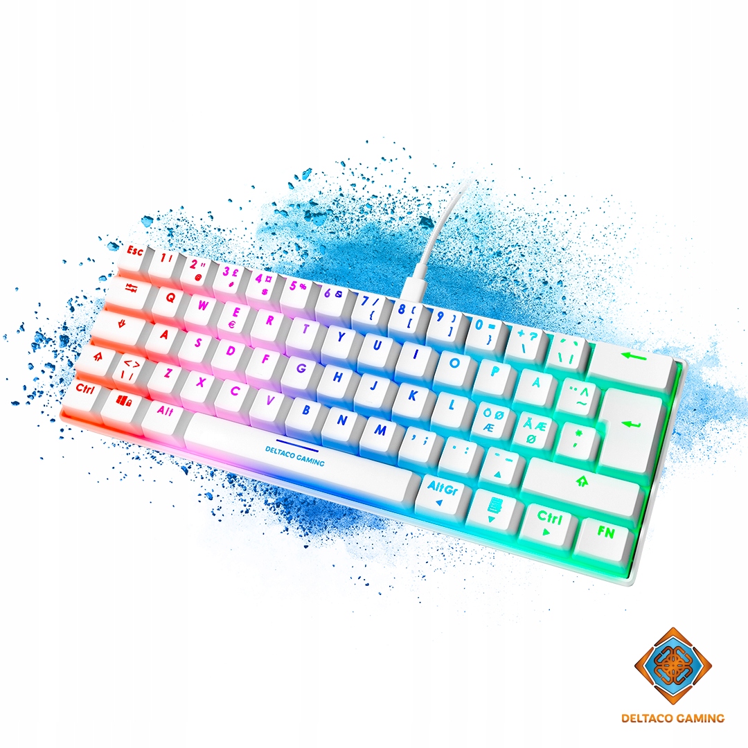 

Klawiatura Gamingowa Biała Rgb Mechaniczna Przewod