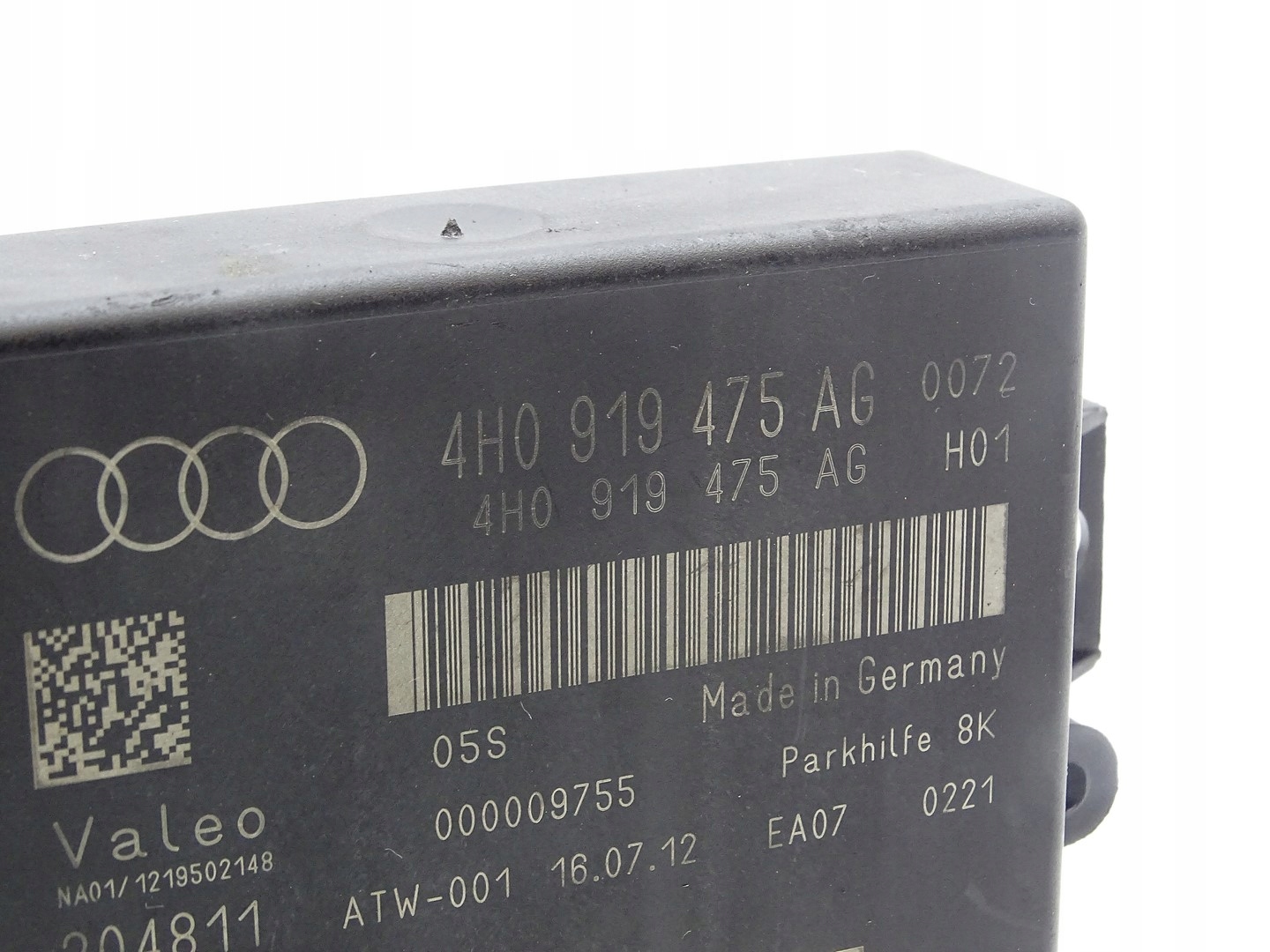 modulo Centralina CZUJNIKOW parcheggio PDC AUDI A8 S8 D4 4H 4H0919475AG