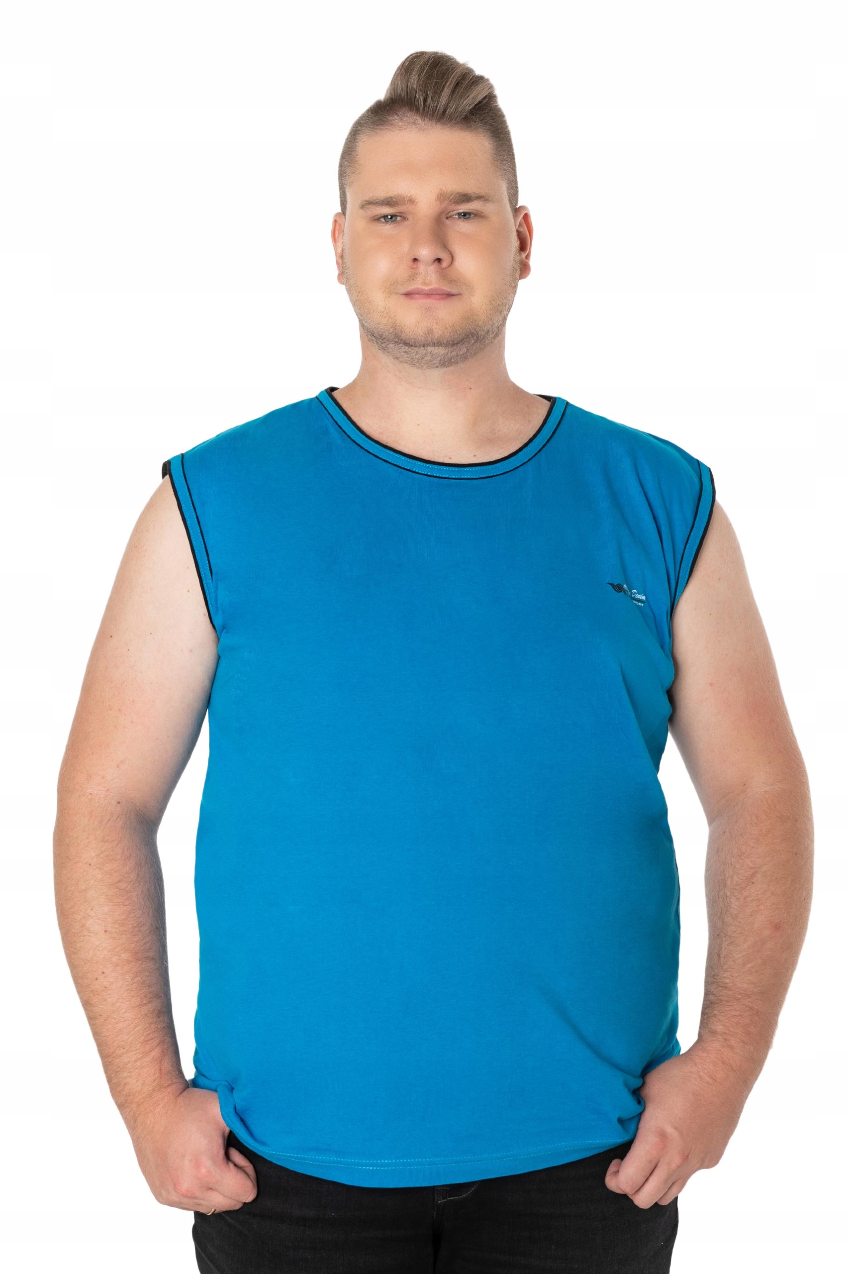 

Duża Koszulka Męska Bez Rękawów Top 1825-9 4XL