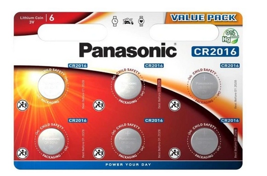 

6x Bateria litowa Panasonic CR2016 3V cena za 6szt