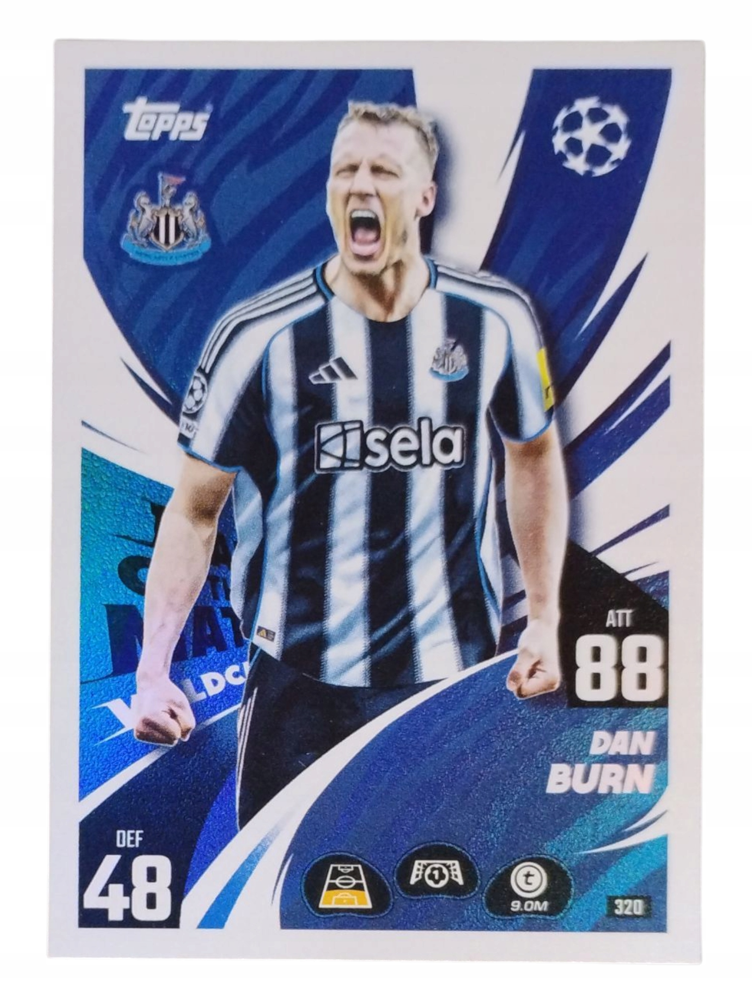 Topps Match Attax 2025-2026 Man Of The Match Dan Burn Newcastle United 320