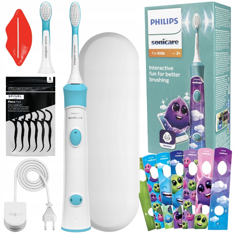 Zestaw Elektryczna Szczoteczka Soniczna Philips Sonicare HX6321 Dla Dzieci