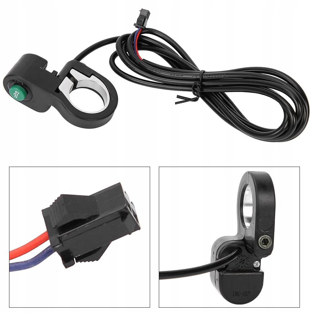 KLAKSON PRZEŁĄCZNIK SYGNAŁU PRZYCISKOWE DO KIEROWNICY 22.5MM ROWER SKUTERA