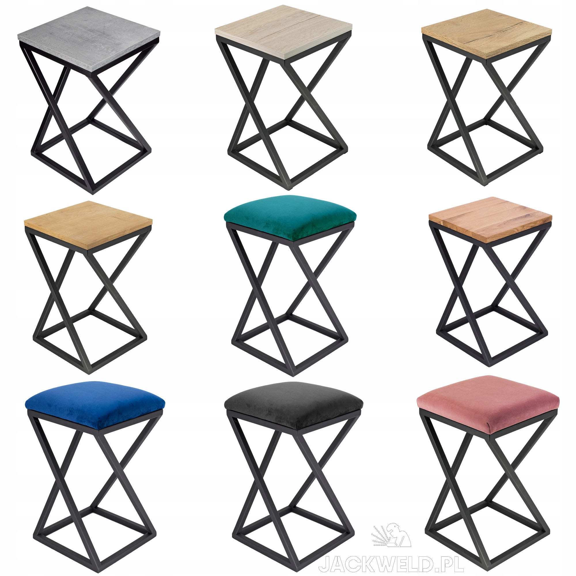 

Taboret Z hoker industrial loft beton