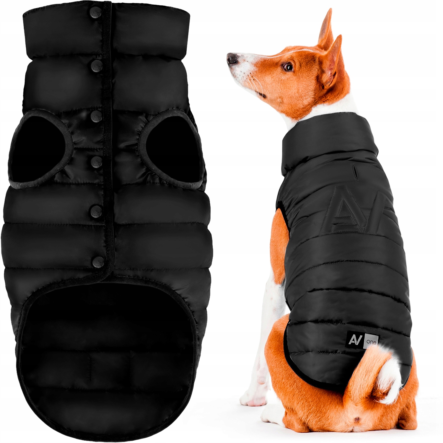 Zdjęcia - Ubrania dla psów PSA Kurtka dla  wielosezonowa czarna, rozmiar XS22 