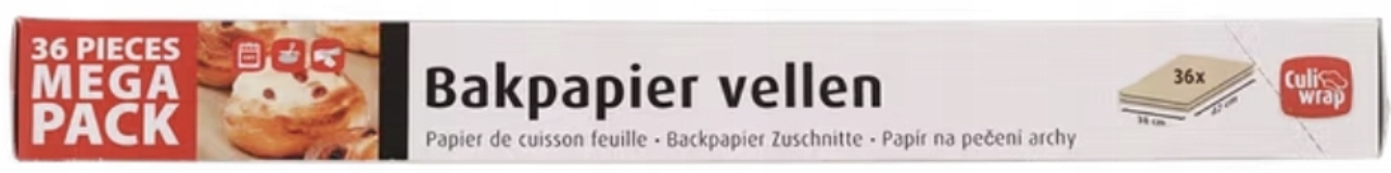Papier do pieczenia w arkuszach kawałkach 36 sztuk najwyższa jakość WEYZE