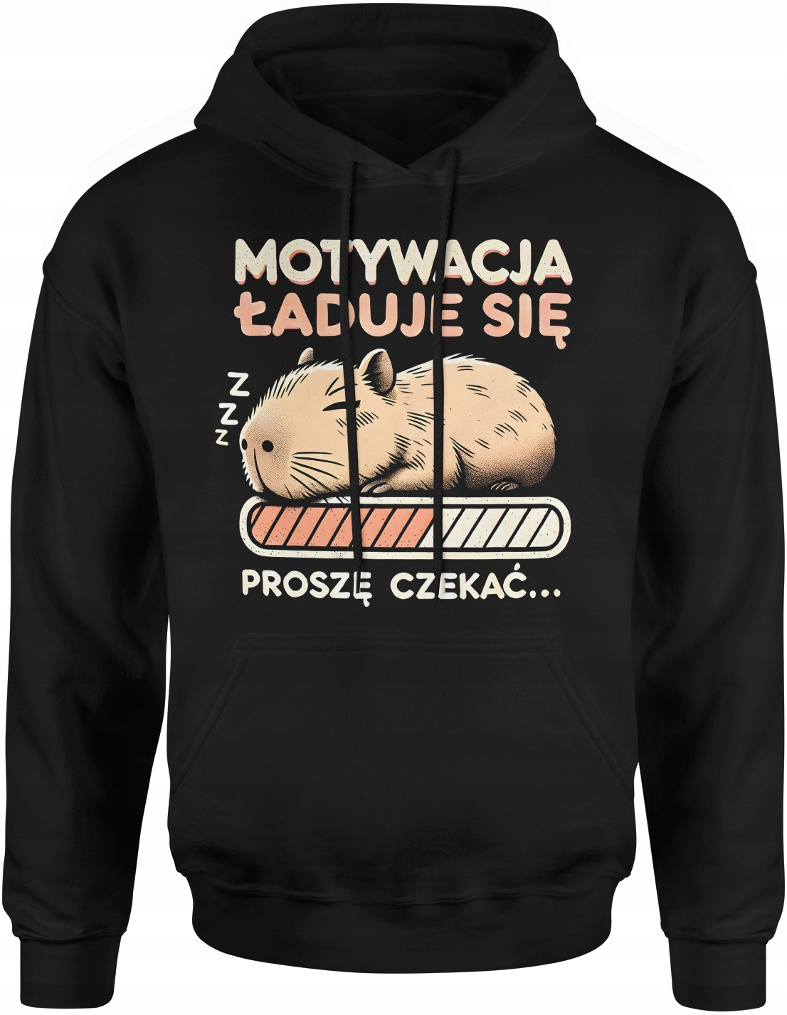 Śmieszna Bluza Męska Kapibara Capybara Z Nadrukiem Nadruk Napisami Napis L