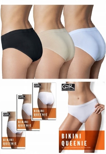 

as. 3 szt Figi Gatta Majtki Queenie Bikini XL