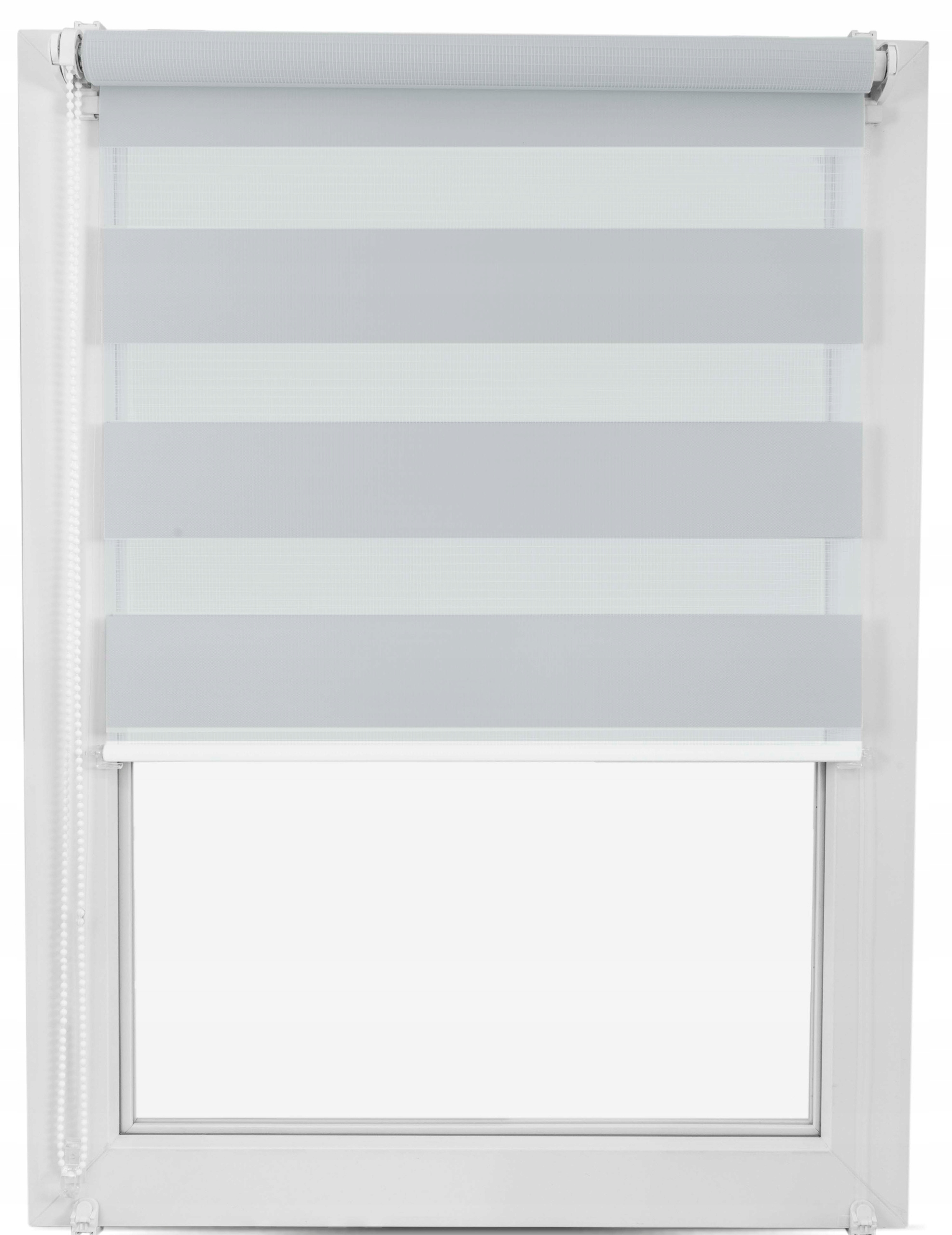 

mini Roleta Jasno Szary Dzień Noc napinacz 80 x150