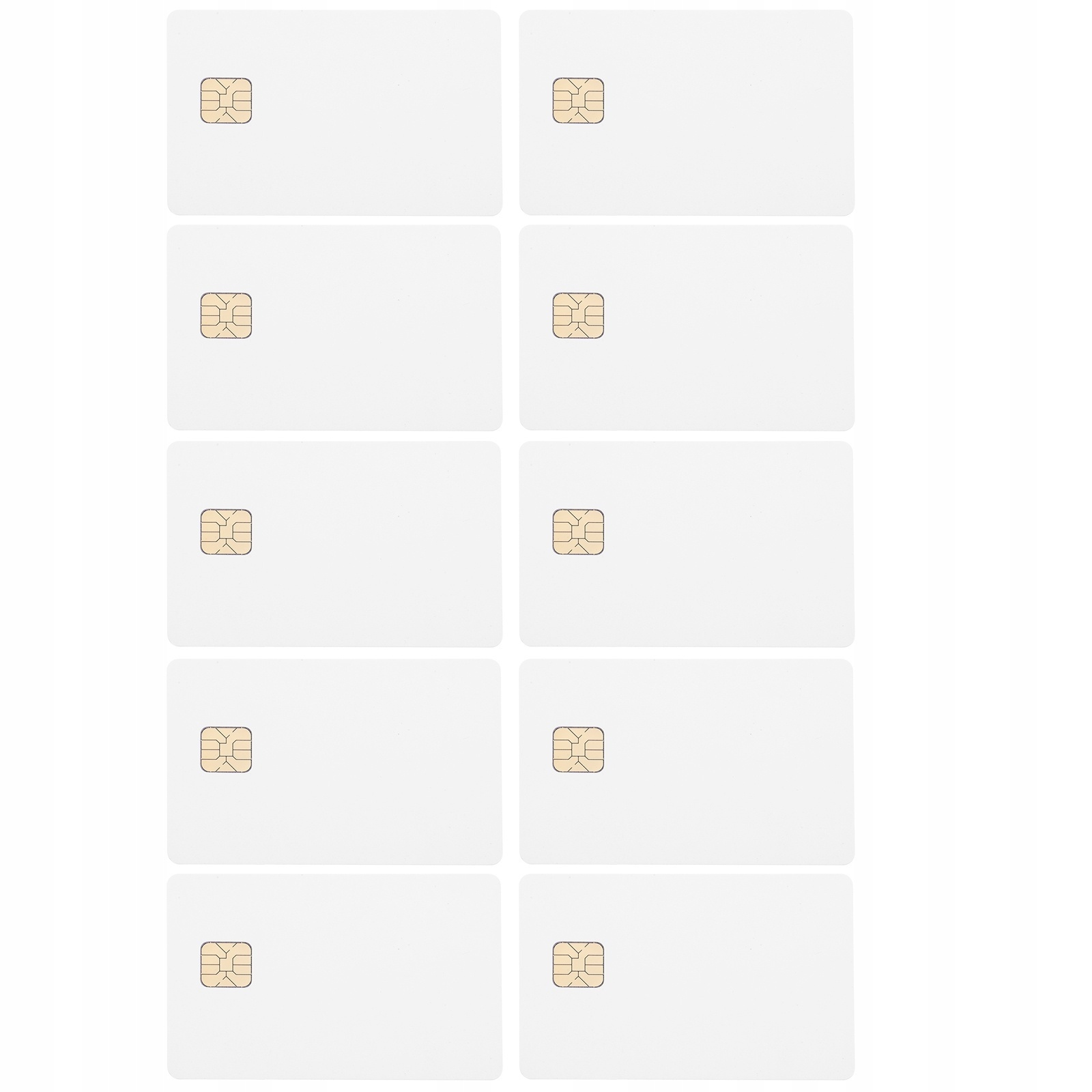 10 BIAŁYCH KART Z CHIPEM KARTY IC DO SYSTEMU KONTROLI DOSTĘPU