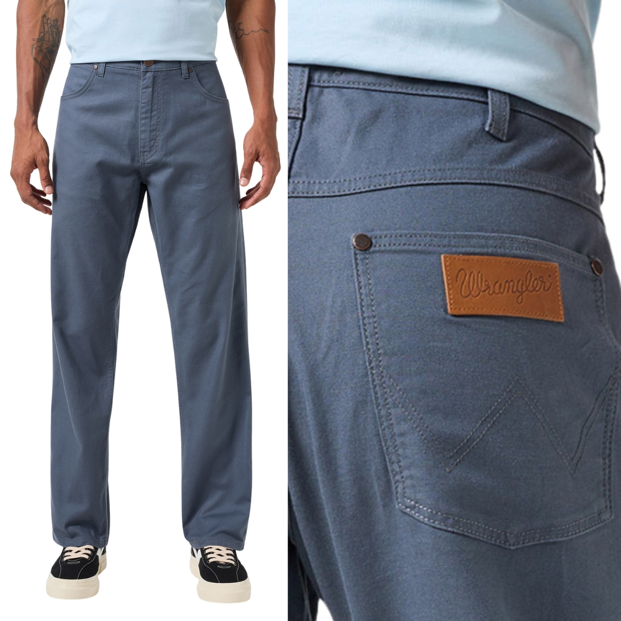 Wrangler Frontier Turbulence jednoduché volné bavlněné kalhoty len W32 L32