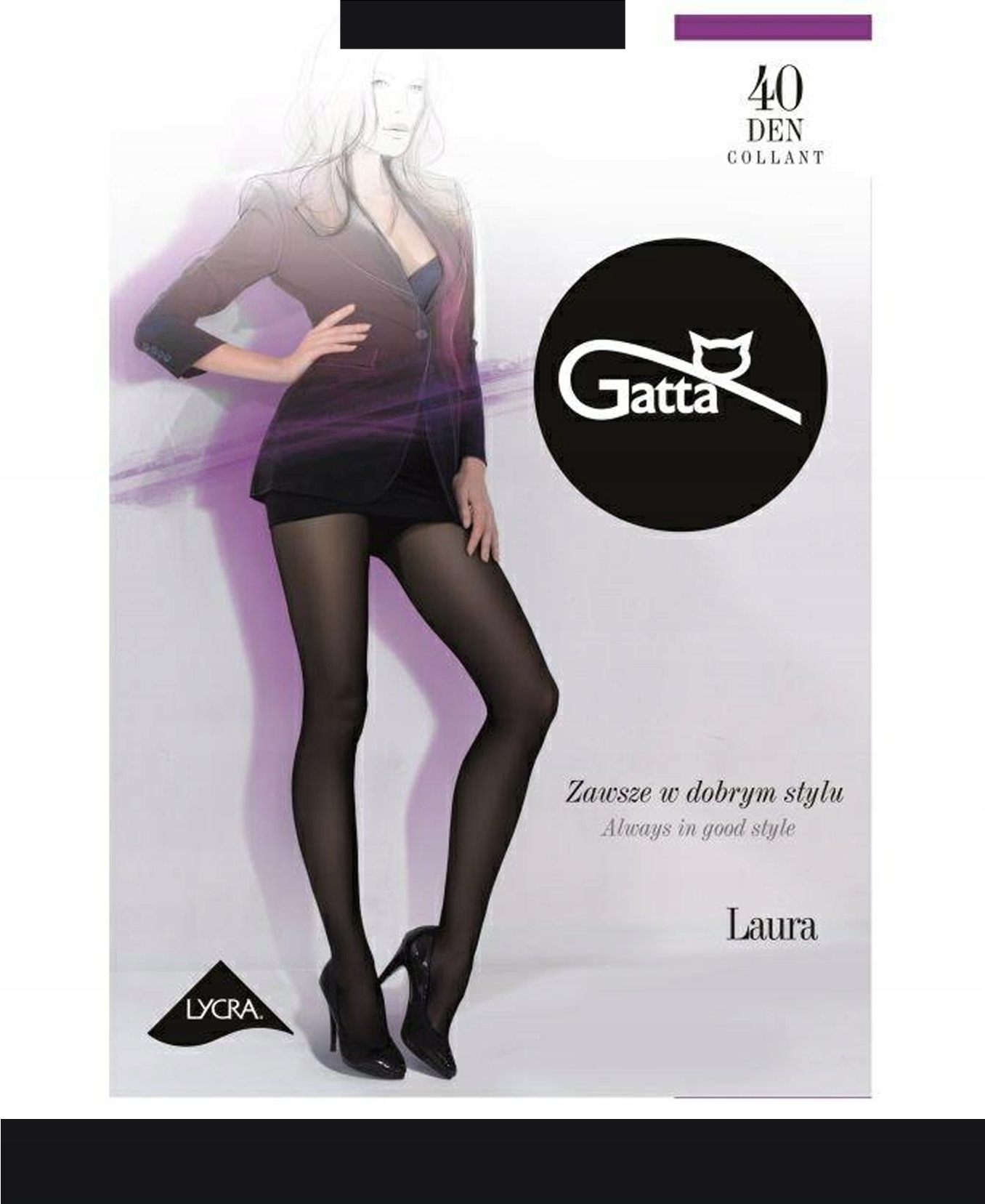

Gatta Laura 40 Rajstopy damskie wz.00/5-XL/Nero