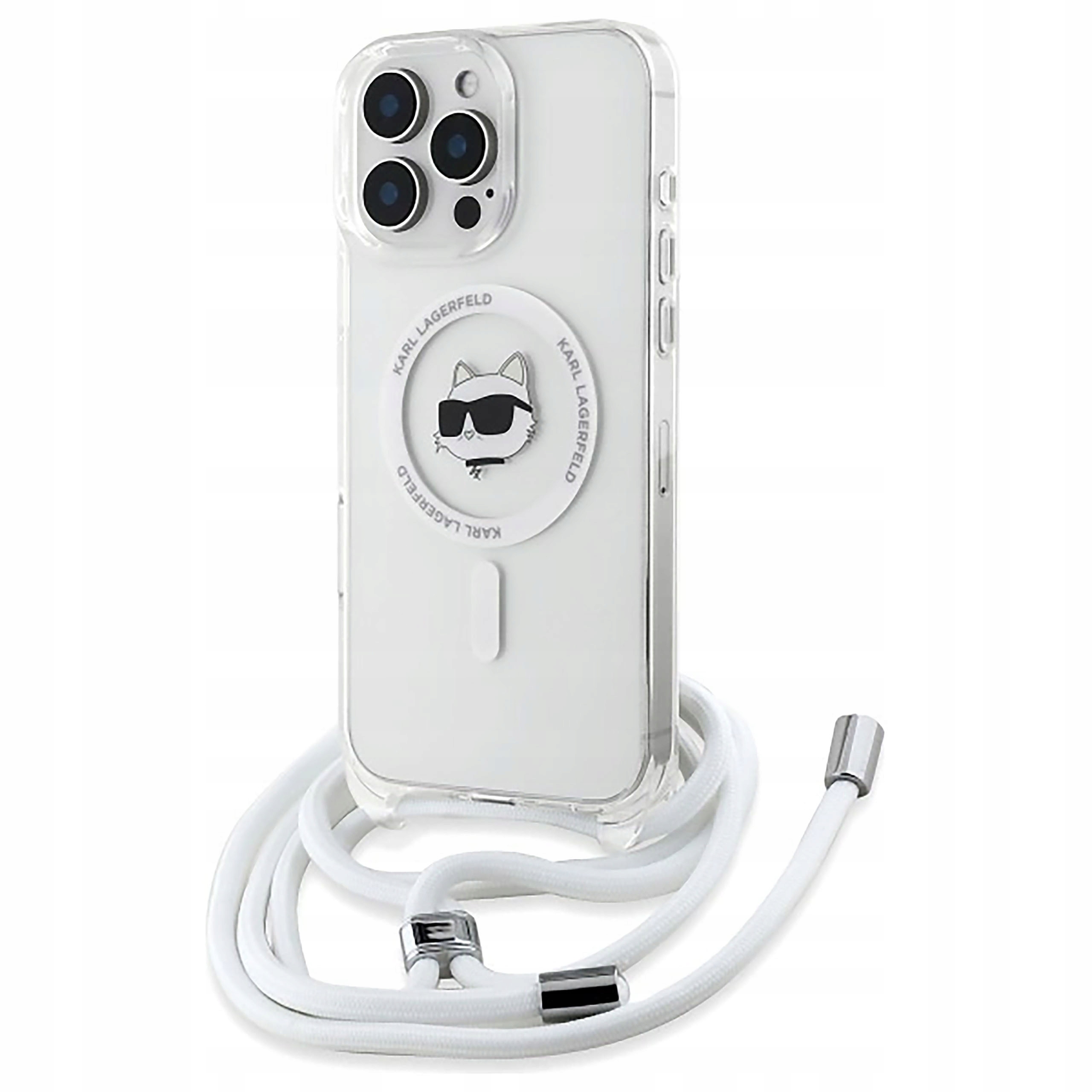 Etui Karl Lagerfeld IML Choupette Head & Cord Magsafe do iPhone 16 Pro