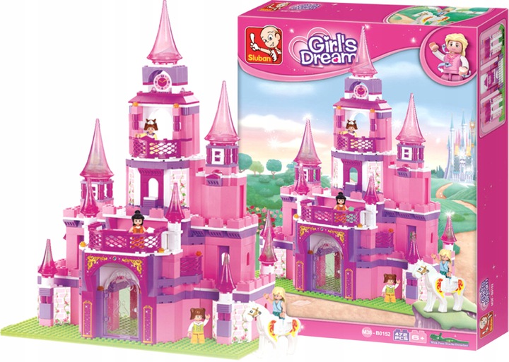 

Klocki Sluban Girls Dream Duży Zamek Pałac 472 el
