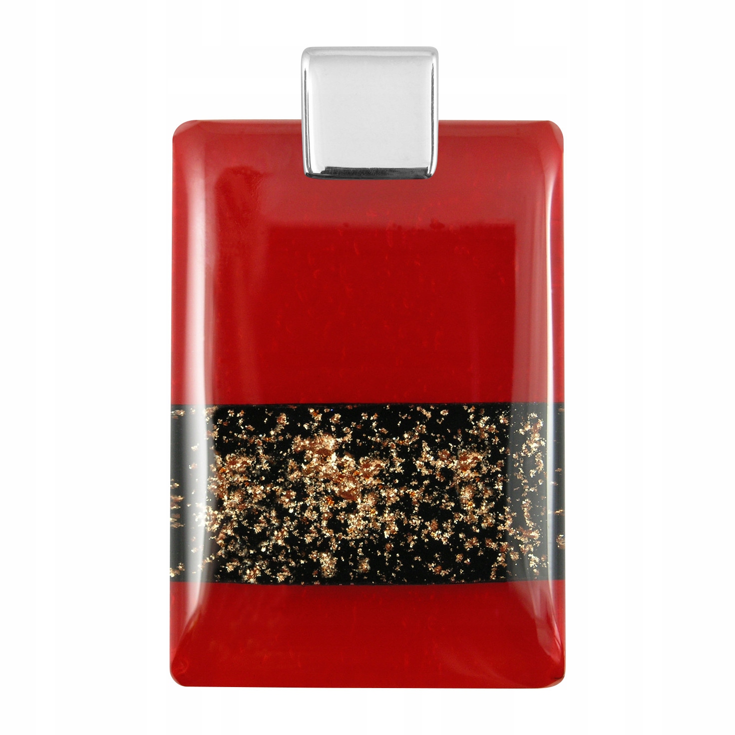 Dámský červený přívěsek Harf sklo murano