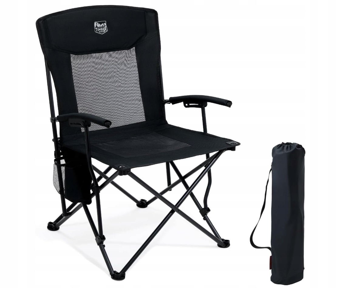 Timber Ridge Składane krzesło kempingowe dla dorosłych, wytrzymałe