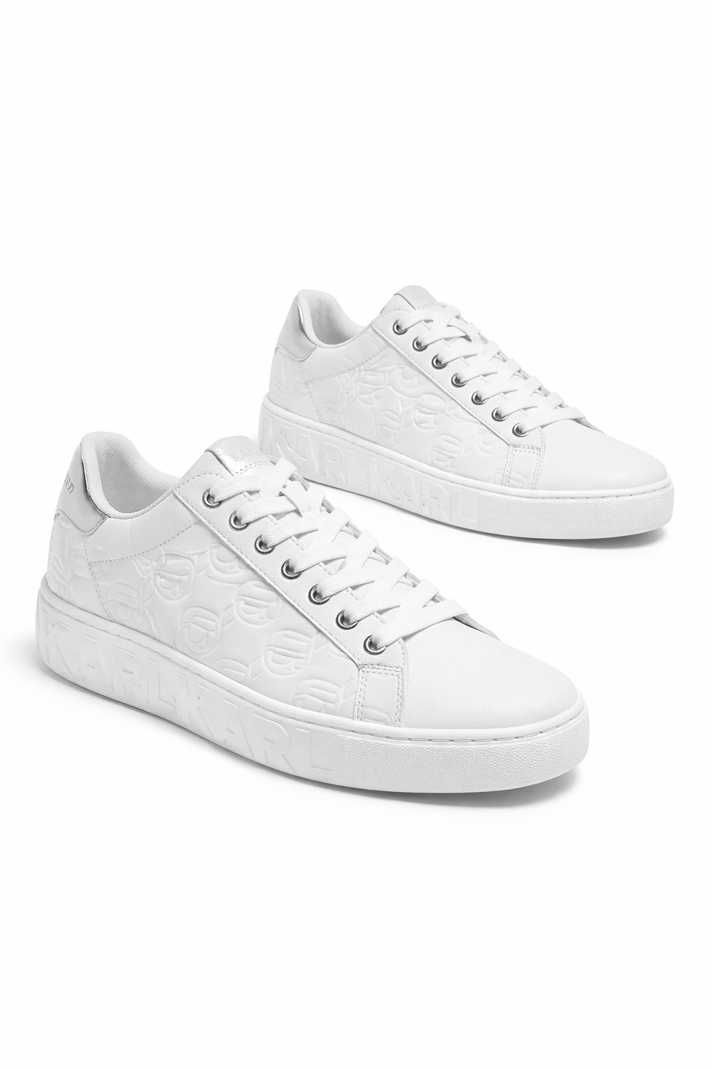 Karl Lagerfeld Kupsole III Bílé Sportovní Boty Z Přírodní Kůže 38 I4C
