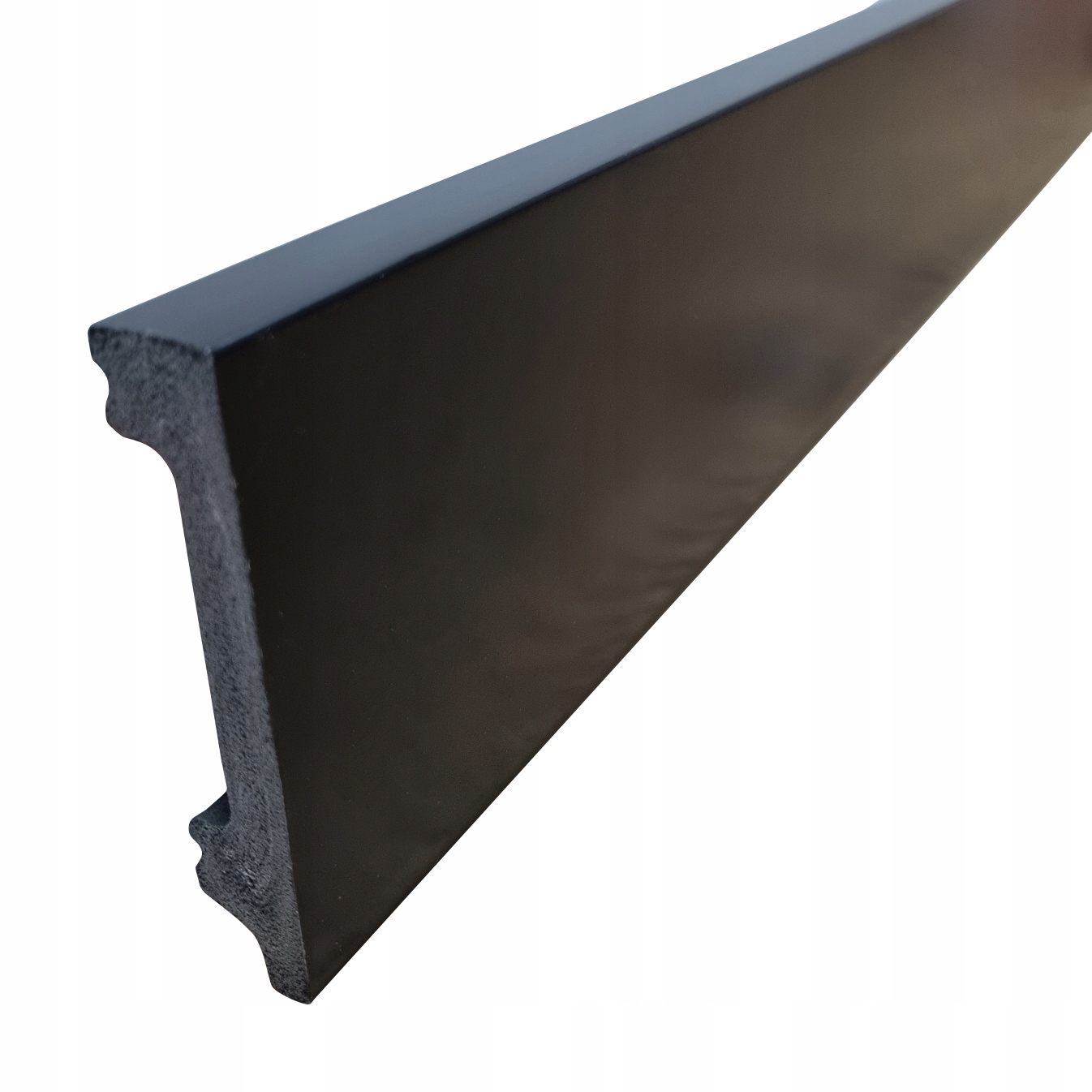 Listwa przypodłogowa VERONA Czarna mat 8cm Korner