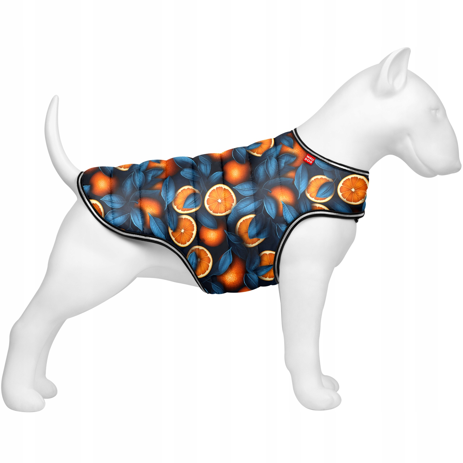 Oblečení Bunda pláštěnka pro psa teplá, pohodlná, vzor Pomeranče, vel. M