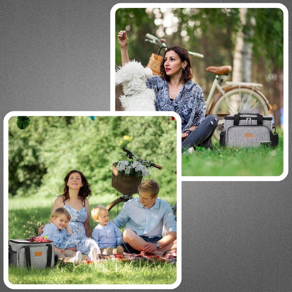 TORBA TERMICZNA NA PLAŻĘ TURYSTYCZNA PODRÓŻNA BIWAKOWA TERMOIZOLACYJNA Model Torba termiczna 18L termoizolacyjna