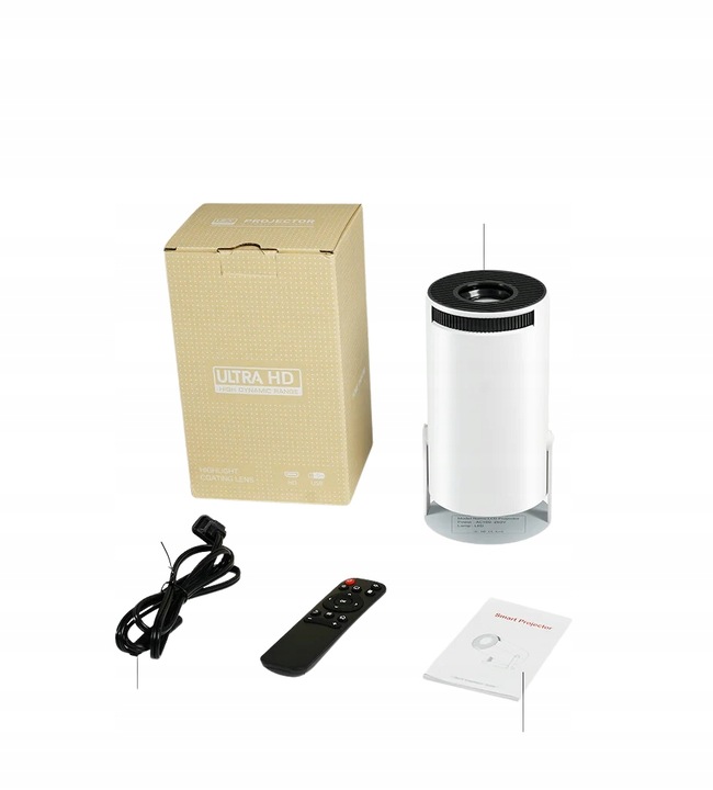 PROJEKTOR RZUTNIK ORYGINALNY HY300 ANDROID TV WIFI FULL HD PRZENOŚNY SMART Technologia wyświetlania LED