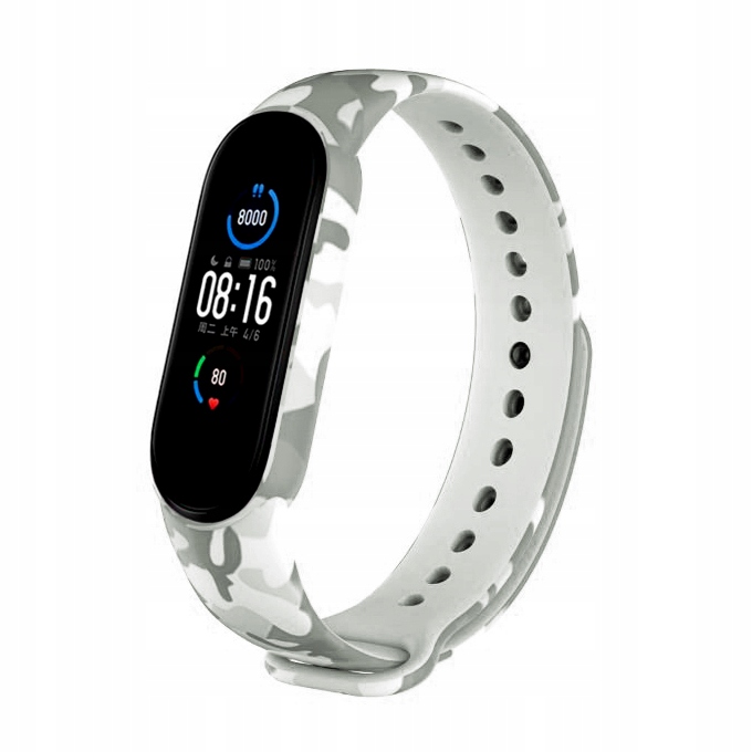 

Pasek Opaska Gumowa do MI Band 3 / 4 Moro Biały