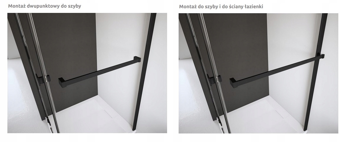 Drzwi LEWE NES BLACK DWJ I 90x200 cm RADAWAY Typ drzwi uchylne