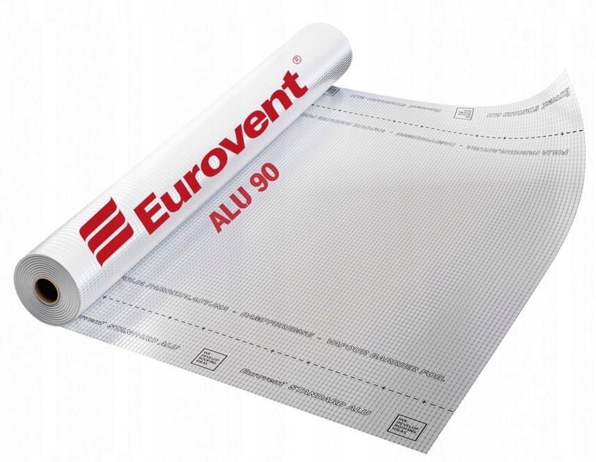 Fólie Standard Alu 90G Paroizolační Hliníková Vyztužená Eurovent 30 m²