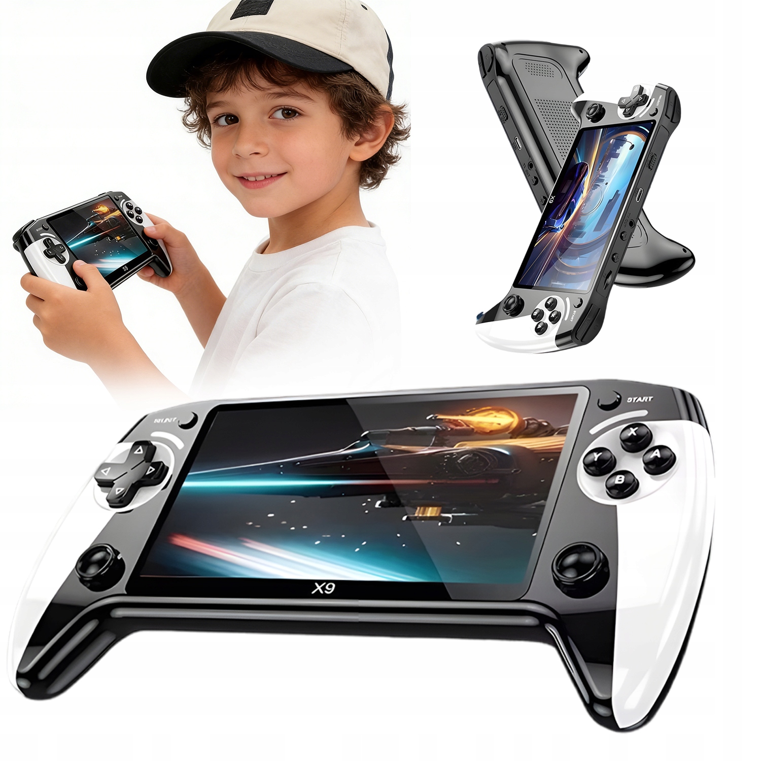 Gry Przenośne 5.5 Cali Hd Konsola 6000 Gier Retro Na Podróż Usb-c