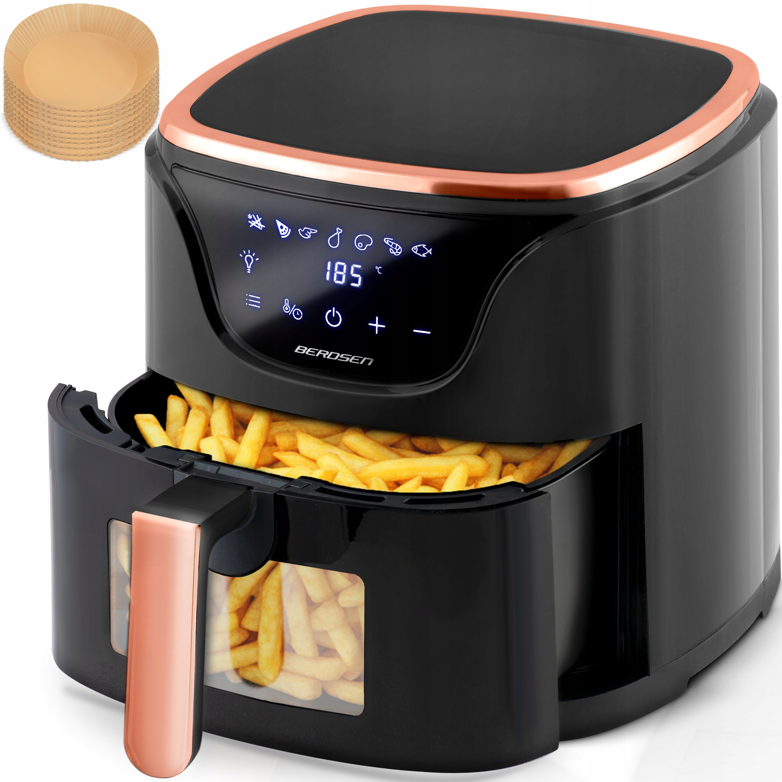 Frytkownica Beztłuszczowa Air Fryer Frytownica 5L Berdsen 1500W