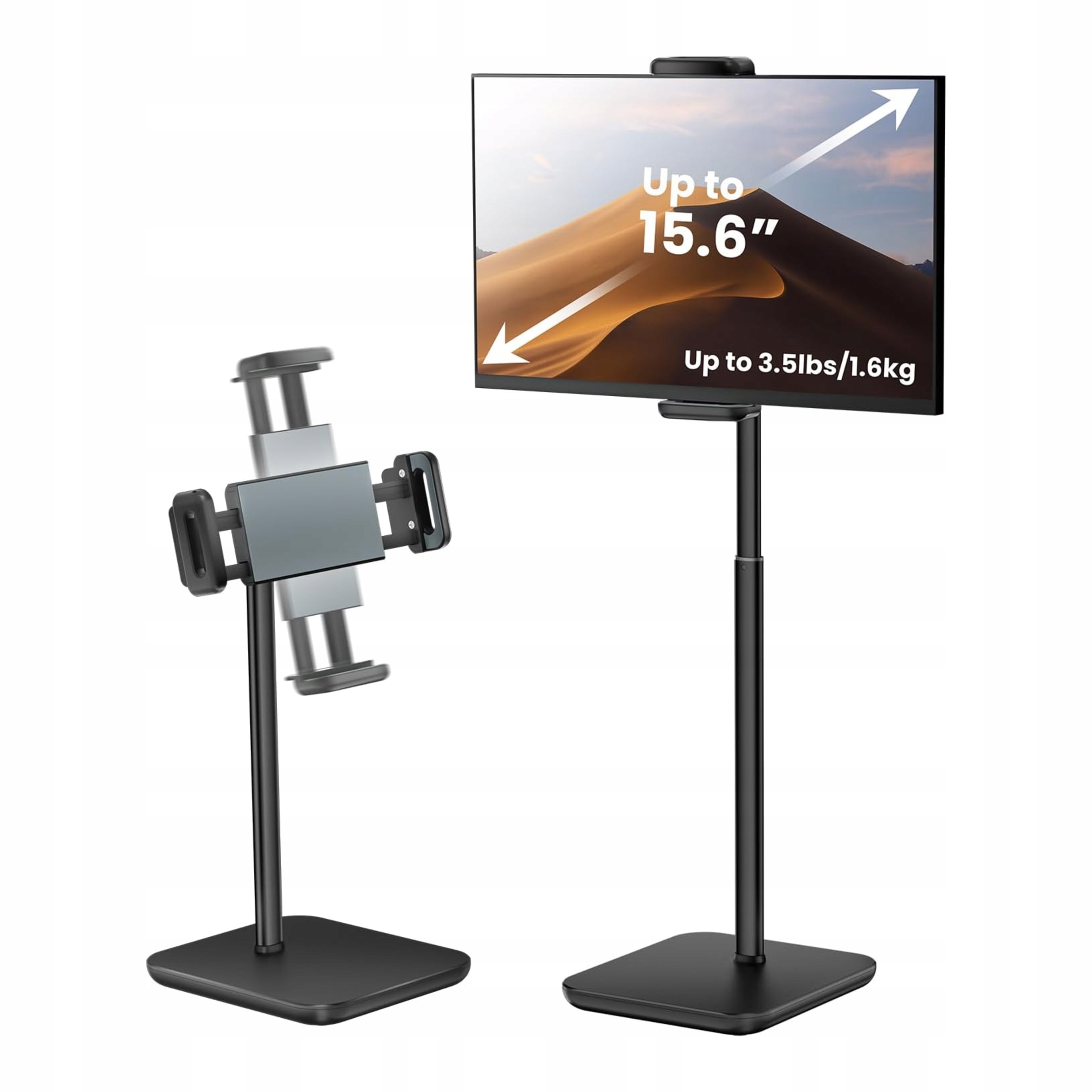 Stojak na tablet podstawka pod monitor uchwyt na telefon 46cm do 16 cali