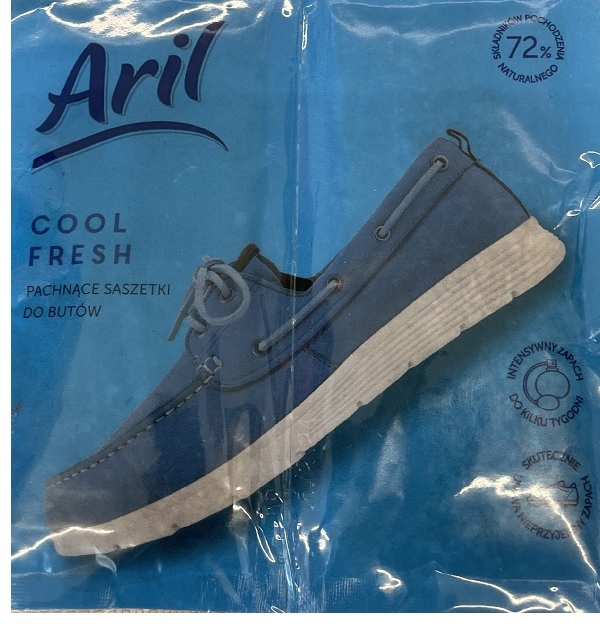 

Pachnące saszetki do butów Aril Cool Fresh