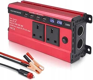 INWERTER SAMOCHODOWY LVYUAN ZASILACZ SAMOCHODOWY Z 2 WYŚWIETLACZAMI LED