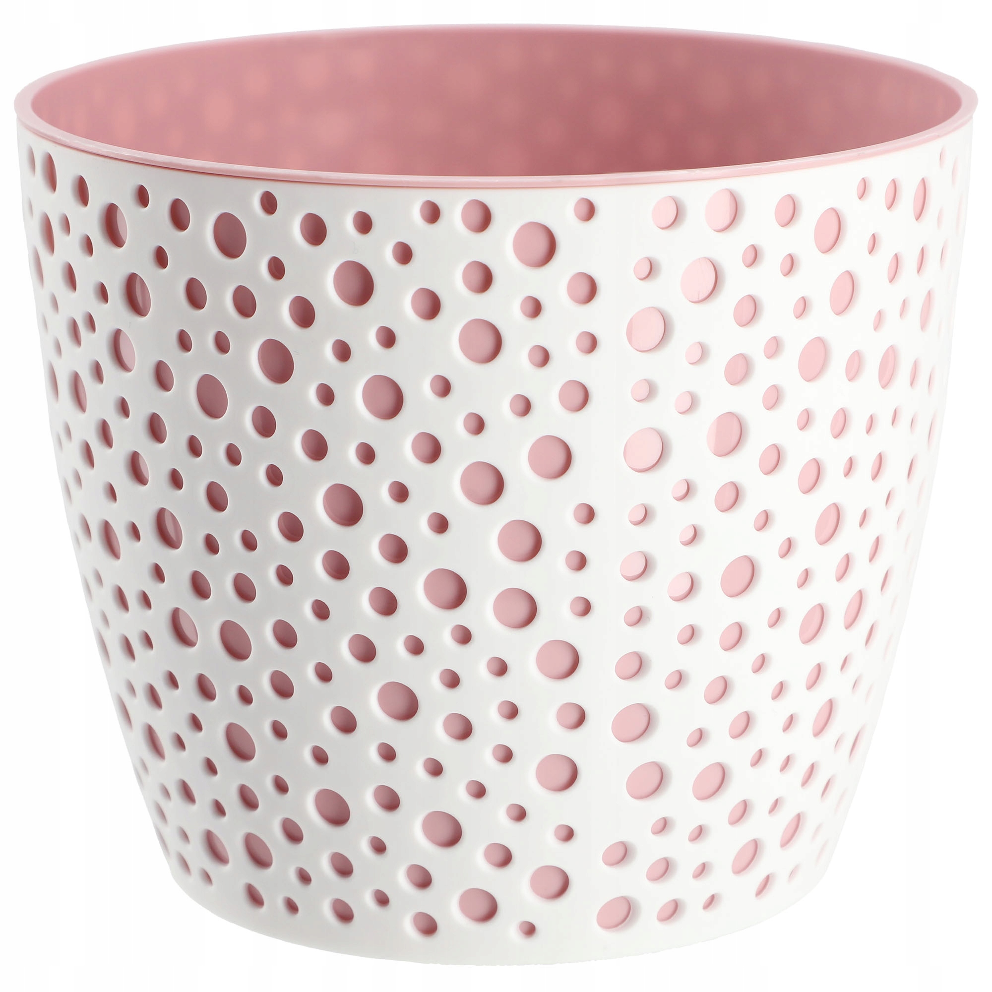 

Doniczka Osłonka Okrągła Na Kwiaty Różowa 19CM