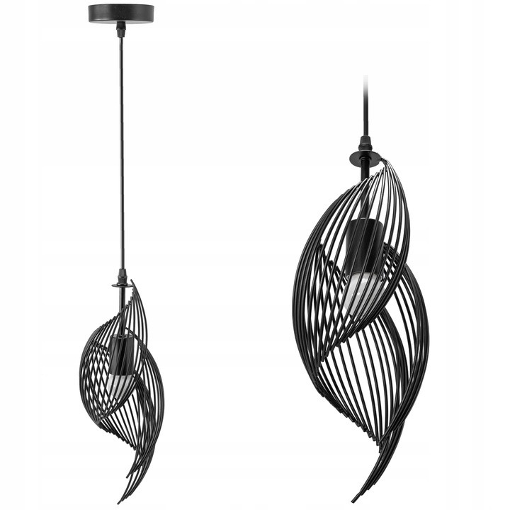 Lampa Sufitowa Wisząca Spiralna Loft E27