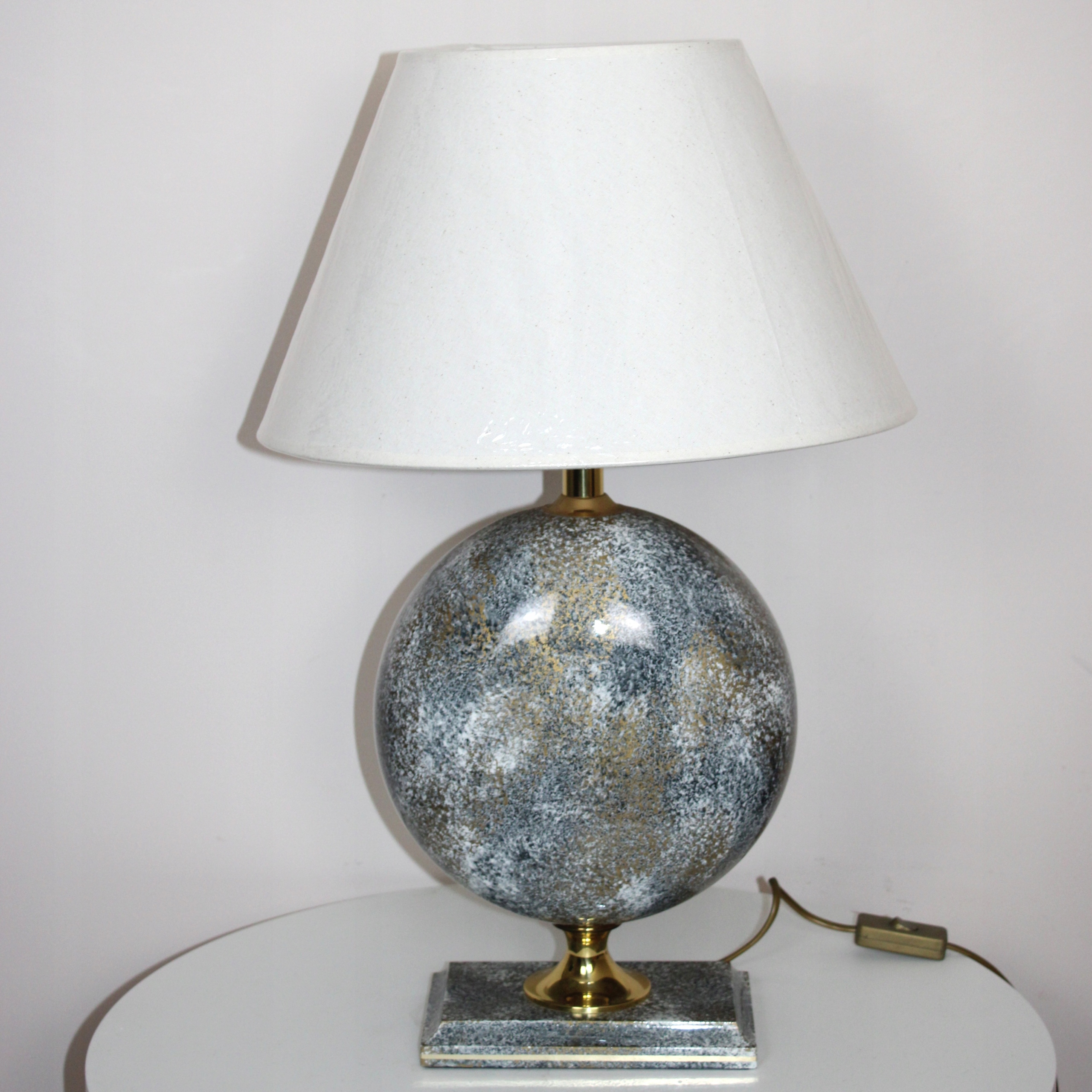 Lampa stołowa ceramiczna, Francja
