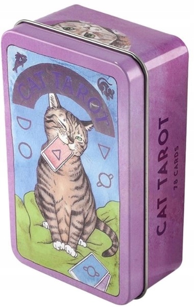 Karty tarota Cat Tarot Metalowy Box