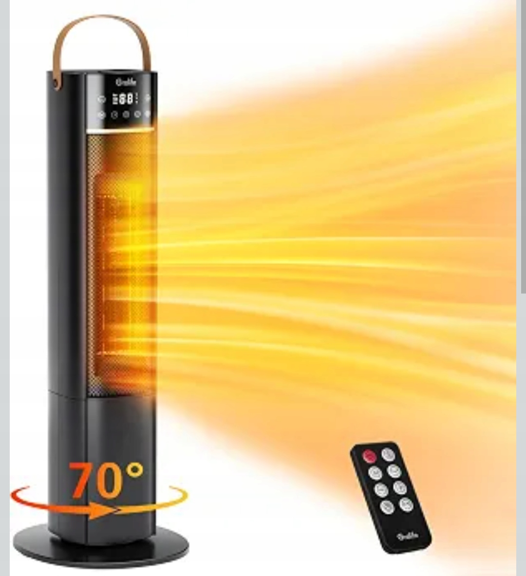 Grzejnik elektryczny Grelife Fan Heater 2S,2000 W, z pilotem