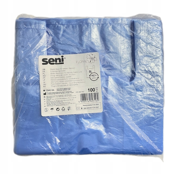 

Pachnące woreczki na zużyte pieluchy Seni 5L 100