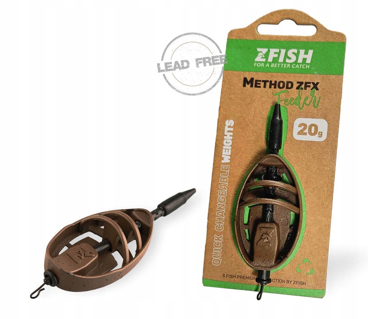Podajnik koszyk do metody Method Feeder Zfx 20g Zfish