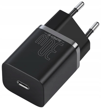 BASEUS SZYBKA ŁADOWARKA SIECIOWA DO TELEFONU ZASILACZ USB-C TYP-C 30W PD QC