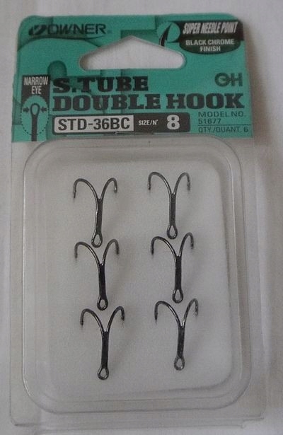 Kotwiczki S-tube Double Hook STD-36BC size 8