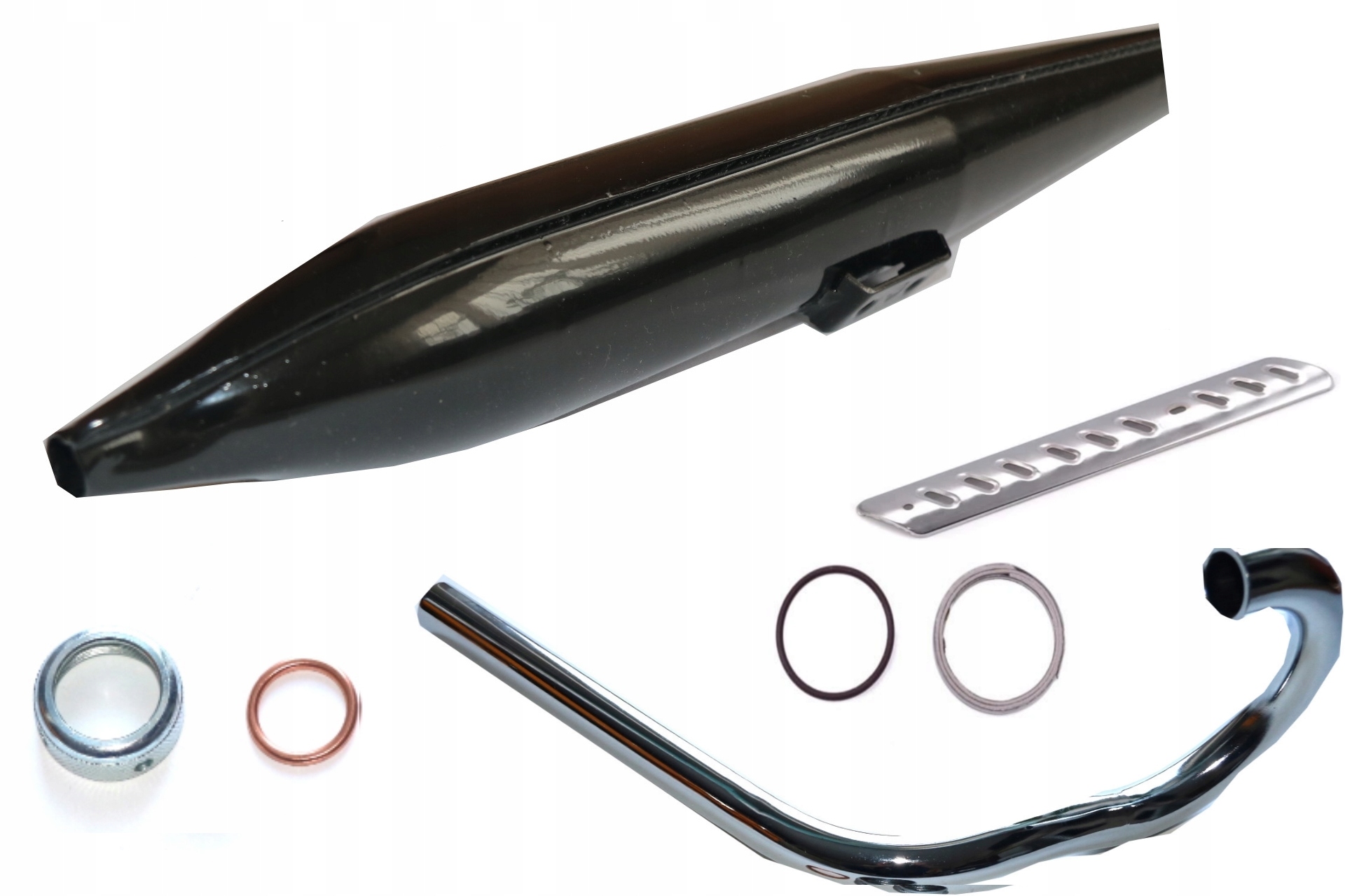 ROMET MOTORYNKA TLUMIK KOLANKO NAKRETKA USZCZELKA