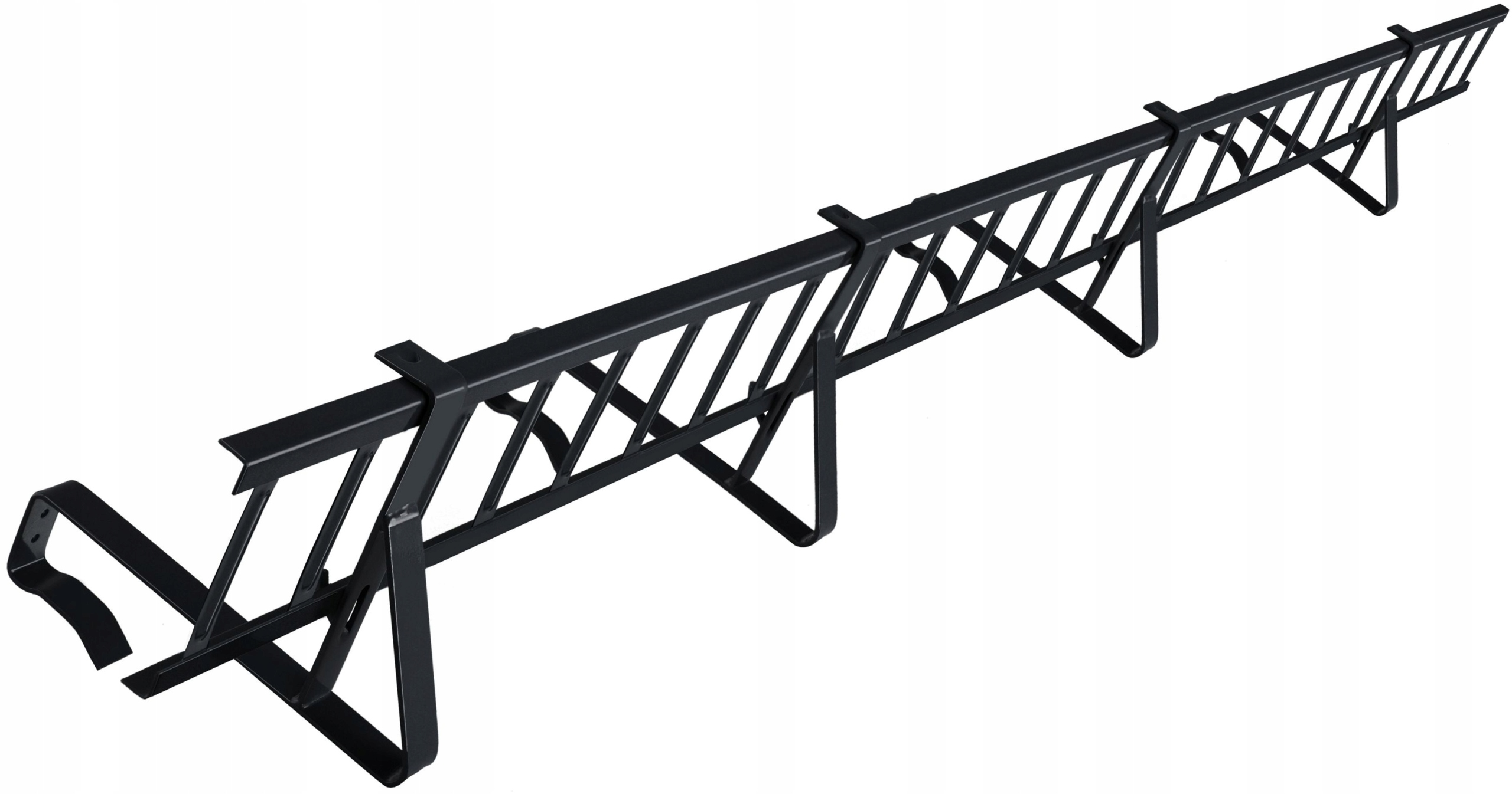 Płotek śniegowy 300cm/15cm 4 uchwyty do dachówek Antracyt Ral 7016