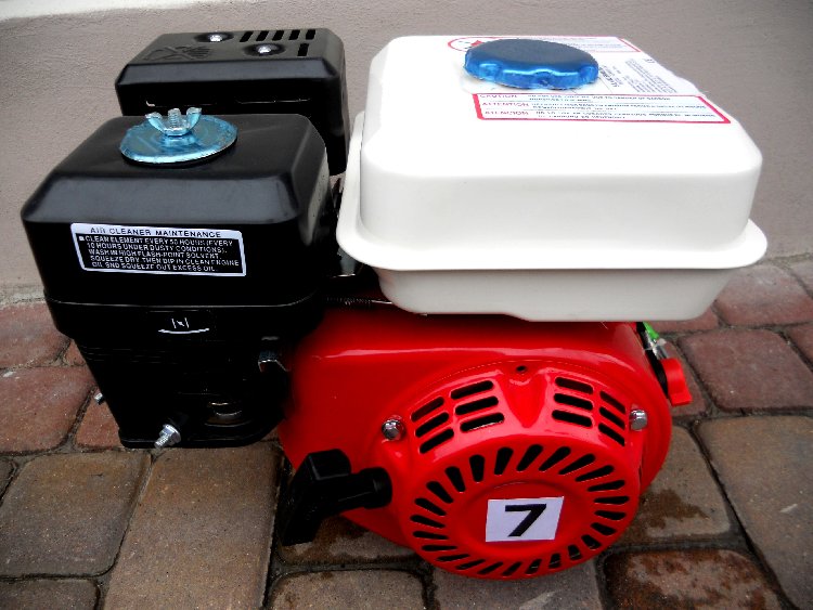 Čtyřtaktní Spalovací Motor 7 Km S Hřídelí 20 MM Pro Zhutňovač Čerpadla