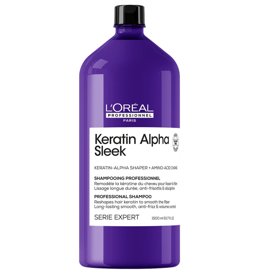 Loreal Professionnel Keratin Alpha Sleek szampon wygładzający 1500ml