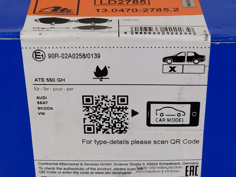 ATE TARCZE+KLOCKI PRZÓD AUDI A3 8V Q2 GA TT 312MM Typ samochodu Samochody dostawcze Samochody osobowe