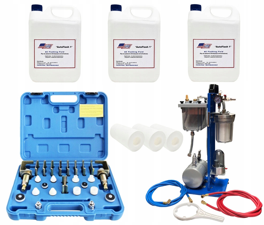 Súprava na oplachovanie klimatizačného systému A/c chladiaceho systému